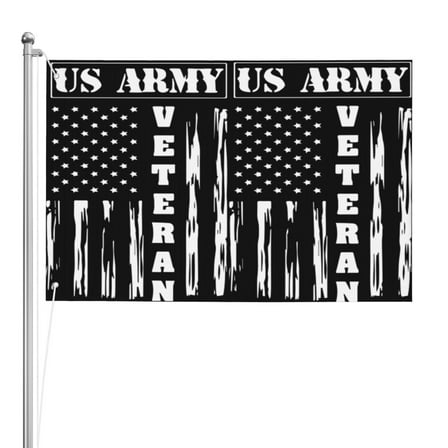 Us Army Veteran Double Sided Flag 2x3ft For Home/Company/Indoor Outdoor Decoration Flag 100% Polyester Banner