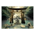 thumbnail image 2 of Tiptophomedecor Peel and Stick Zen Wallpaper Wall Mural - Buddha Temple - Removable Wall Decals, 2 of 3