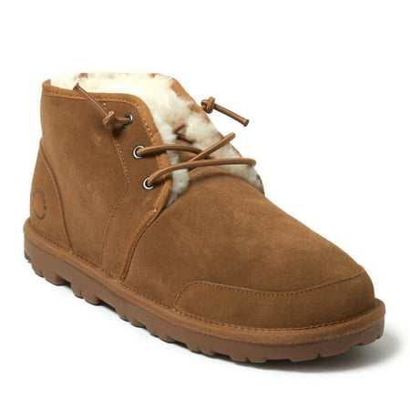 

Fireside by Dearfoams Men s Shepparton Lace Up Shearling Bootie