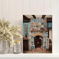 thumbnail image 2 of Retro Tile Fireplace Canvas Print Wall Decor for Kitchen Living Room Restaurant Home Interior Design, 2 of 8