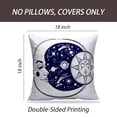 thumbnail image 2 of LALILO Throw Pillow Covers Vintage Moon Sun And Night Sky Coloring Cushion Cover 18" x 18", 2 Pack, 2 of 6