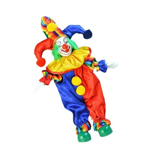 Tizuqe Italian Eros 38cm Colorful Porcelain Clown Dolls Figurine for Party Decoration