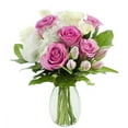 thumbnail image 3 of Kabloom Fresh Flower Bouquet with Pink Roses, White Roses, Pink Tulips, White Hydrangeas, and Lemon Leaf Greens, 3 of 5