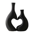 thumbnail image 6 of Dinning Table Vase and Decor Black and White,Valentines Day Heart Shape Decoration,Minimalist Modern Decorative Vases for Living Room Dining Room Table,Coffee Table, 6 of 13
