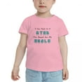 thumbnail image 2 of If You Think I'm A Stud You Should See My Uncle Cute Toddler T-Shirts for Boys Girls (Pink, 2T), 2 of 5