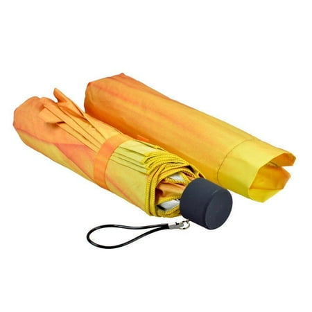 Leadingstar Umbrellas, Windproof Sunflower Design Compact Folding Umbrellas with Anti-Slip Rubberized Grip, for Business and Travels or Summer Wedding Gifts