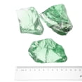 thumbnail image 2 of Uxcell Fire Glass for Fire Pit, 1.97"-3.15" High Luster Reflective Glass Rocks, Light Green, 2 of 5
