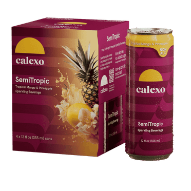 Calexo SemiTropic Non-Alcoholic Cocktail - Mango Pineapple Tropical, 4-12 oz
