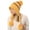 Yellow, variant on Women Winter Peruvian Cover Ears Beanie Hat, Ear Flaps Sherpa Ski Snow Hats, Knit Warm Pompom Hat