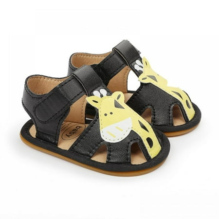 

Baby Sandals Non-slip Infant Shoes Prewalker Cartoon Animal Pattern Soft Sole