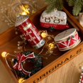 thumbnail image 3 of Christmas Pendant with Lanyard Reusable PVC  Wreath Hanging Charm Craft Home Decoration for Holiday Style A One Size, 3 of 13
