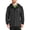 Black, variant on Men's Reflective Nylon Canvas Rain Jacket, Sizes S-3XL