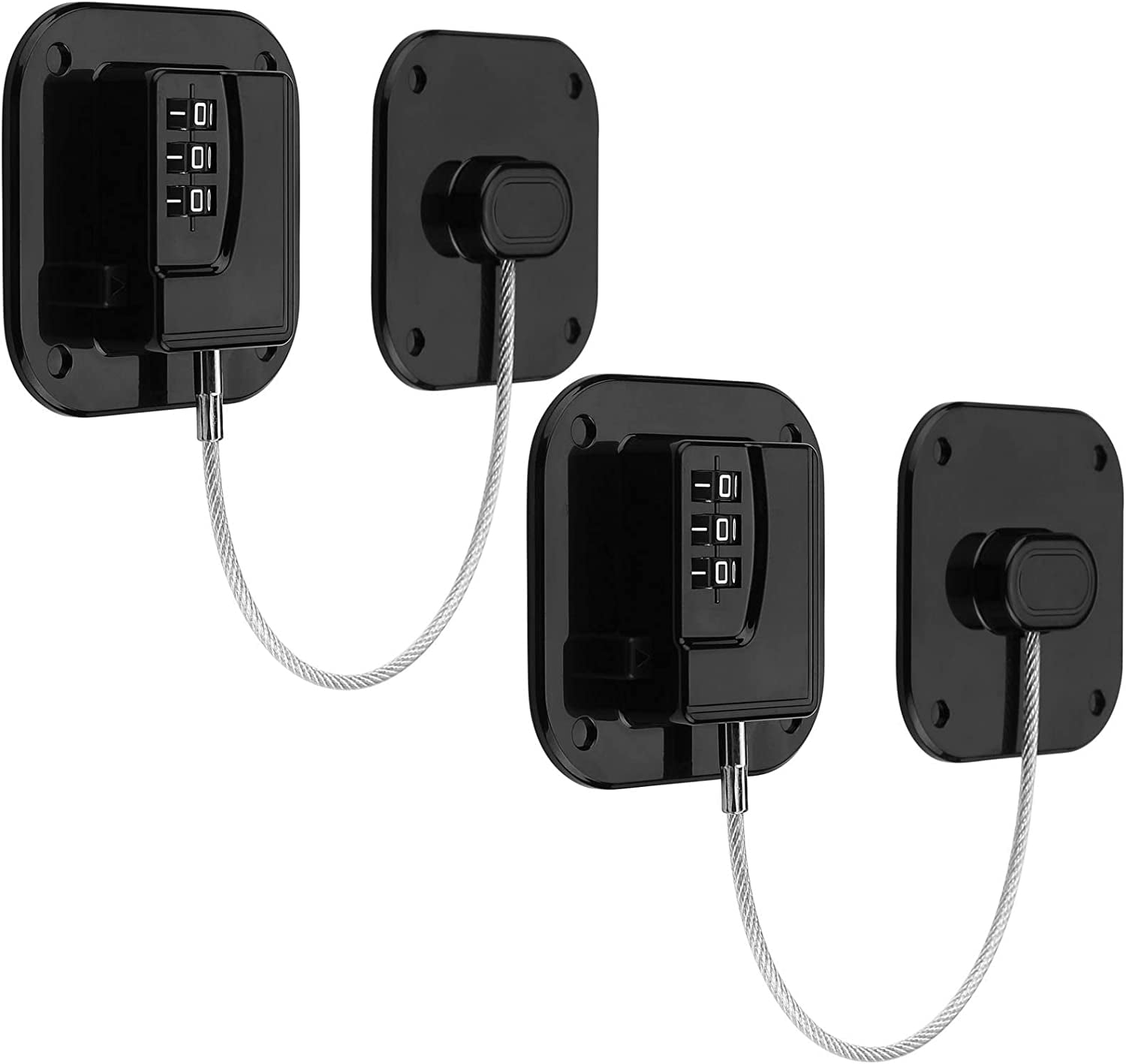 2 Pack Refrigerator Lock Keyless Combination Fridge Locks Password