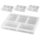 thumbnail image 2 of 4pcs Plastic Storage Boxes with Lids, Divided Organizer for Hardware, Jewelry & Accessories, Stackable Design for Easy Access and Space Saving, 2 of 5