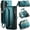 Green, variant on for Samsung Galaxy S26 Crossbody Wallet Case,with 10 Card Slots, Zipper Pocket and Magnetic Flip Folio, PU Leather Wristlet Shoulder Strap 3-in-1 Case for Women and Men,Black