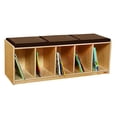 thumbnail image 2 of Wood Designs Reading Bench with Brown Cushion, 2 of 2