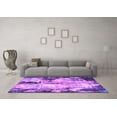 thumbnail image 3 of Ahgly Company Indoor Square Oriental Purple Industrial Area Rugs, 6' Square, 3 of 4
