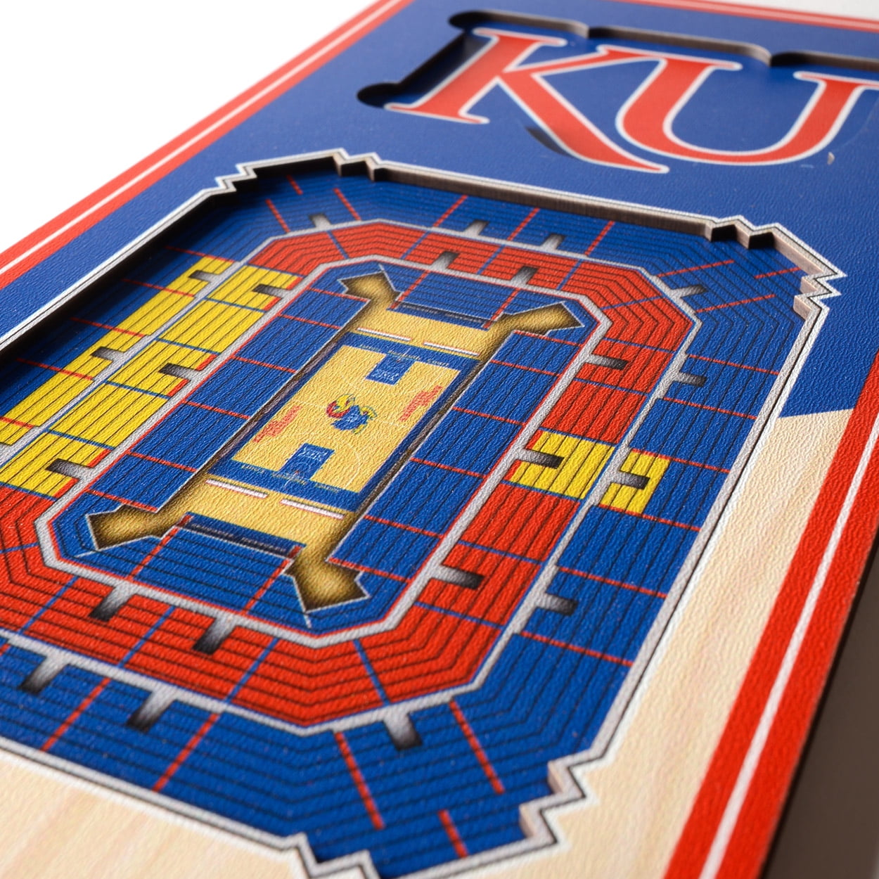 Kansas Jayhawks 6'' x 19'' 3D StadiumView Banner