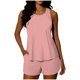 thumbnail image 1 of Conjunto de Bikini de Cintura Alta para las Mujeres Color Sólido sin Espalda Top de Hombro con la Parte Inferior de Corte Alto, Conjunto de Bikini de Corte Alto para las Mujeres, 1 of 9