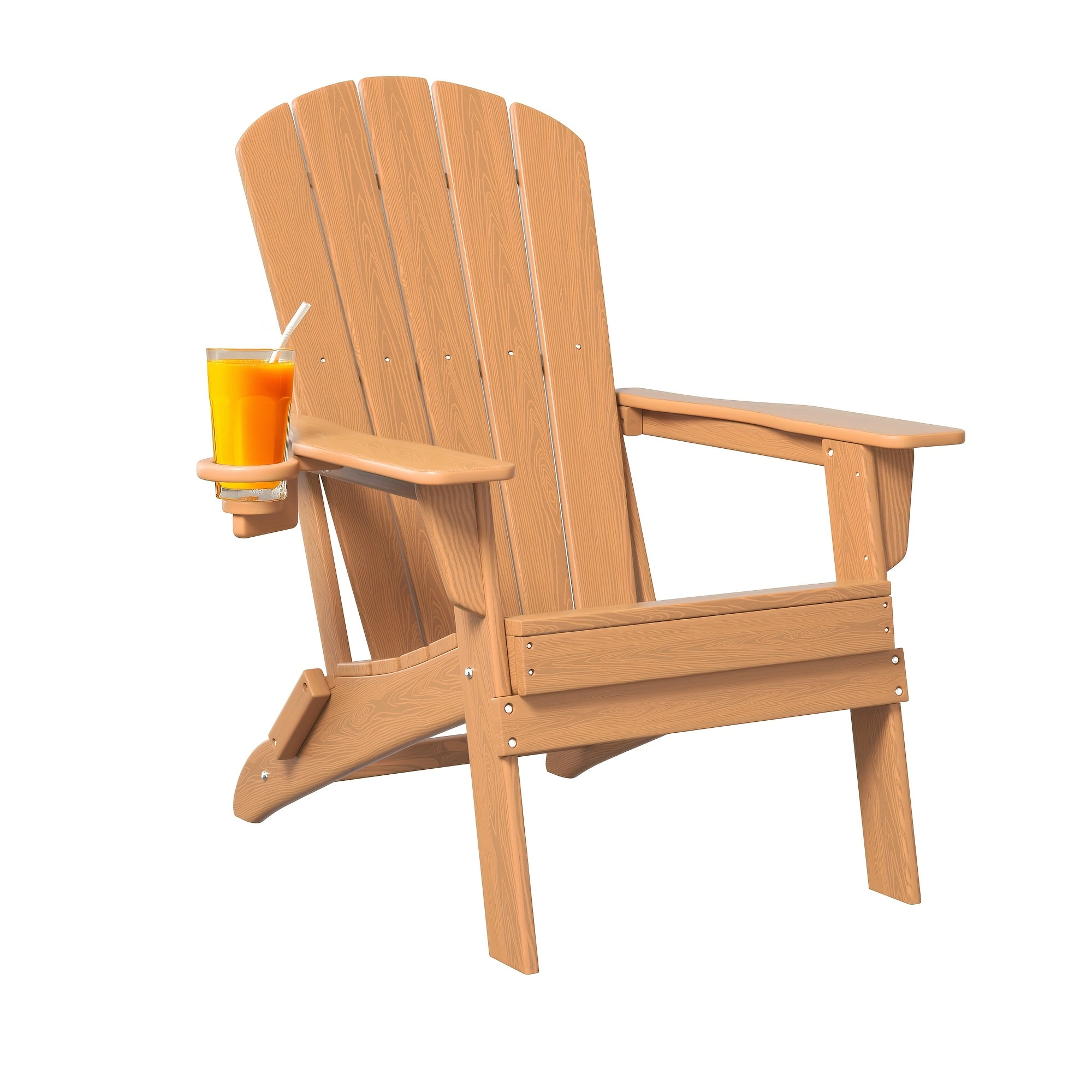 Awoutwood Folding Adirondack Chair, Weather-Resistant Plastic