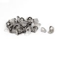 thumbnail image 1 of Soportes de estante de vidrio en forma de L de acero inoxidable de 15mmx15mmx13mm, 40 piezas, 1 of 2