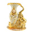 thumbnail image 2 of Jarrón de flores de lujo de estilo europeo, moderno arreglo floral para el hogar y la oficina, dorado Elefante derecho, 2 of 8