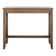 thumbnail image 4 of SAFAVIEH Kaytee Solid Retro X Side Writing Desk, Brown, 4 of 12