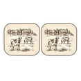 thumbnail image 7 of Disketp 2 Piece Cows On The Farm Pattern Windshield Sunshades,Folding Windshield Sun Shade For Car Suv Trucks Sedan,Blocks Uv Rays Sun Visor Protector-Small, 7 of 7