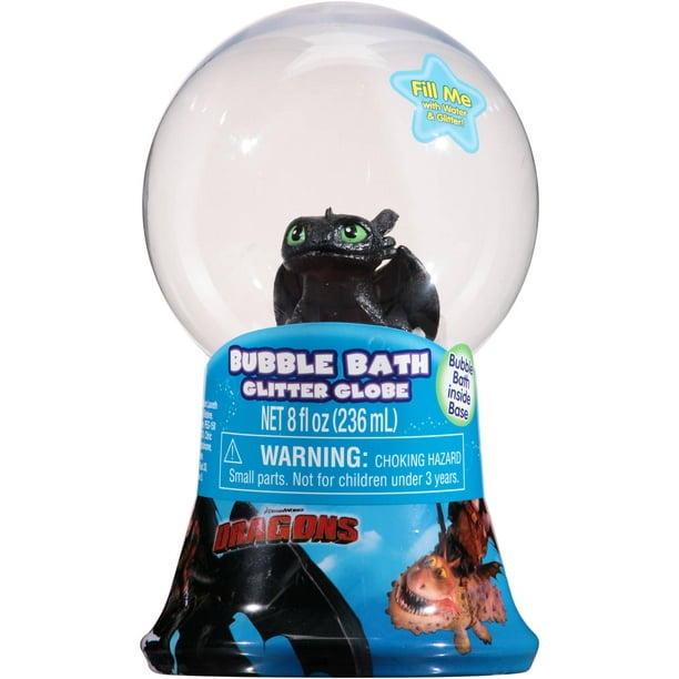 DreamWorks Dragons Bubble Bath Glitter Globe, 8 fl oz - Walmart.com ...