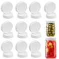 thumbnail image 2 of Tapas para tarros AOZITA, 20 unidades, de plástico apto para uso alimentario, color blanco, 2 of 8