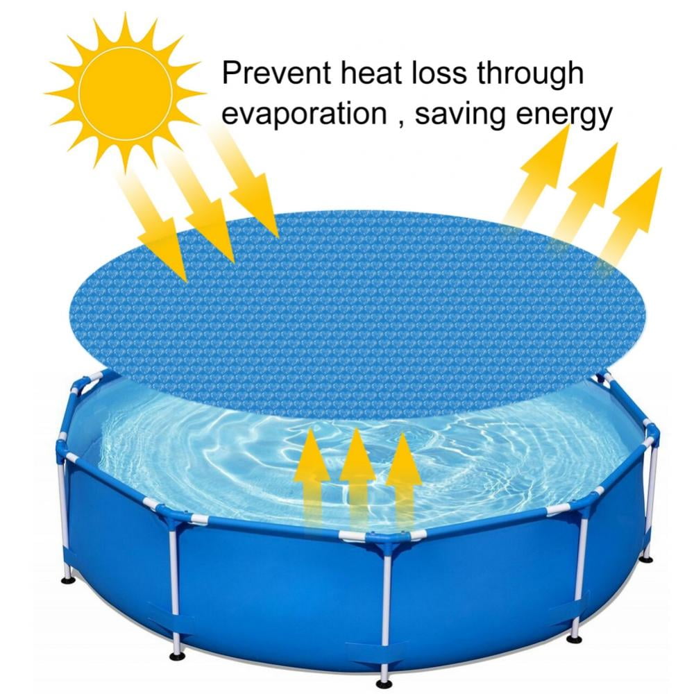 5ft Solar Pool Cover,Solar Blanket for Round Above-Ground Pools,Blue 