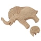 thumbnail image 4 of Decoración de madera para el hogar con bordes lisos, juego de figuras de elefantes lindos B25 para mamá y bebé, 4 of 8