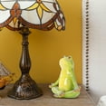 thumbnail image 3 of Cheers.US Frog Ornament Statues Decor Funny Desgin, Frog Stuff, Gift for Indoor Home Desk Bathroom Decoration, Adorable Red Eyed Tree Frog Sitting Sitting on Toilet and Reading, 3 of 7