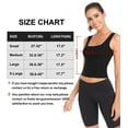 thumbnail image 5 of 4 Pack Square Neck Crop Tops for Women Workout Tank Tops Trendy Going Out Tops Gym Shirts BLACK GREY NUDE COFFEE L, 5 of 5