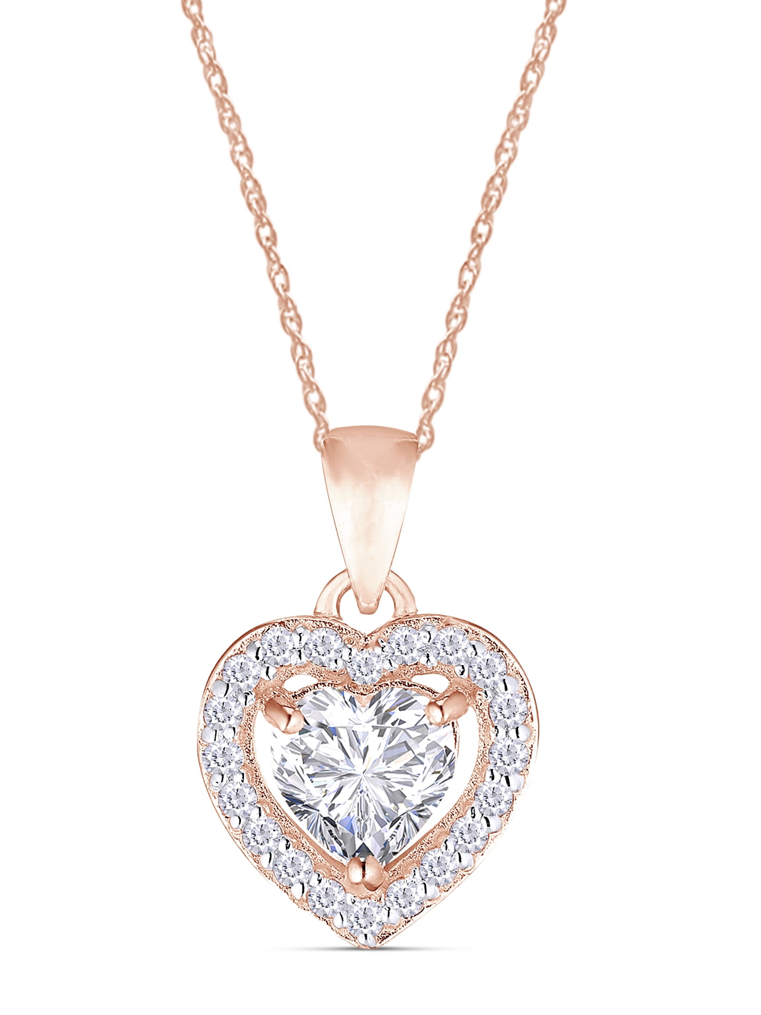 Wishrocks Sterling Silver Cubic Zirconia Multi Circle Pendant Necklace Wishrocks Sterling Silver Cubic Zirconia Multi Circle Pendant Necklace