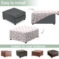 thumbnail image 5 of Xoenoiee Pink Bow Print Square Ottoman Cover, Stretch Footstools Covers, Plush Foot Stool Slipcover, Removable Footrest Stool Sofa Slipcovers, Folding Storage Stool Furniture Protector, L, 5 of 7