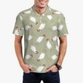 thumbnail image 5 of Wukai Funny Chicken Men’s Polo Shirts,Quick-Dry Athletic Shirt,Classic Fit Shirts-Small, 5 of 8