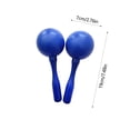 thumbnail image 2 of Blue Round Head Plastic Sand Shaker Musical Toy For Kids Early Learning Orff Instrument 7.5 X 5.5 X 2.8 Inches Rhythm Game Sensory Play Tool With Sound Effects 0.22 Lbs, 2 of 6