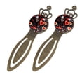 thumbnail image 2 of Valentine's Day Love Vintage Copper Crown-Shaped Bookmarks: Stainless Steel Reading Accessories, Book Marks for Bookworms, 2 of 5