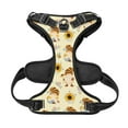 thumbnail image 5 of Picia Watercolor Bee Honey Honeycomb Bee No-Pull Dog Harness Reflective Front Clip Vest with Handle,Step-in Air Dog Harness,Adjustable 2 Metal Rings 4 Buckles,Easy to Put on & Take Off, 5 of 9