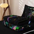 thumbnail image 5 of Erosebridal Colorful Spider Zipper Full Size Comforter Sets with Fitted Sheet and 2 Pillowcases,Spooky Wild Animal Zipper Bedding Set For Boys,Black Reversible,4-Piece, 5 of 7