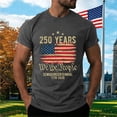 thumbnail image 2 of Summer T-Shirts for Men Flag Short Sleeve Workout Graphic Tees Casual Crewneck 4th of July Patriotic Shirts Gray Grey,L, 2 of 6