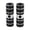 Black, variant on Mosiee 2Pcs Bicycle Rear Pedal Solid Aluminum Alloy Anti Slip Foot Column Pedal for Bmx/Mountain/Ordinary Bike Stunt Pegs Replace Parts Red