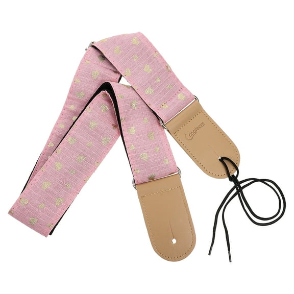 EXHUMKY Premium Pink Guitar Shoulder Belt Lightweight and Easy to Clean 1Pc