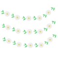 thumbnail image 1 of 3Pcs Daisy Flowers Hanging Banner Daisy Flower Leaves Garland Spring Daisy Party Supplies, 1 of 4