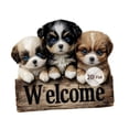 thumbnail image 4 of Cartel de bienvenida con cuerda para el jardín, cartel de bienvenida 2D para el jardín, colgante Perro, 4 of 8