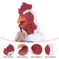 thumbnail image 1 of Máscara de cabeza de pollo para Halloween, divertida máscara de para festivales de juegos de rol., 1 of 8