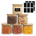 thumbnail image 1 of Set de tarros ComSaf de vidrio de 600 ml con tapas herméticas, 6 unidades, 1 of 8