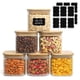 thumbnail image 1 of Set de tarros ComSaf de vidrio de 600 ml con tapas herméticas, 6 unidades, 1 of 8
