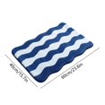 thumbnail image 3 of Wave Pattern Flocked Bath Mat, Non Slip Bathroom Rug with Latex Backing, Soft Absorbent Shower Mat, Washable Floor Carpet for Bathroom and Laundry Room, 3 of 7